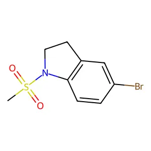 5-Bromo-1-(methylsulfonyl)indoline structure