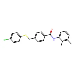 4-[(4-chlorophenyl)sulfanylmethyl]-N-(2,3-dimethylphenyl)benzamide structure