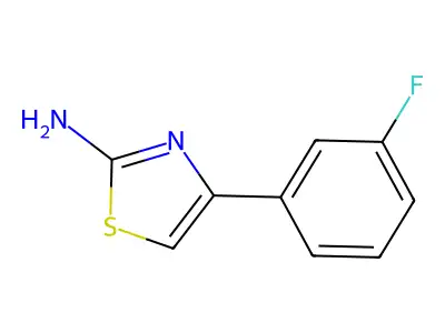 4-(3-Fluorophenyl)-1,3-thiazol-2-amine structure