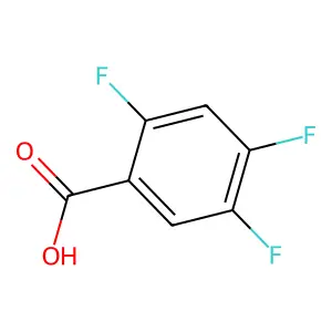 2,4,5-Trifluorobenzoic acid structure