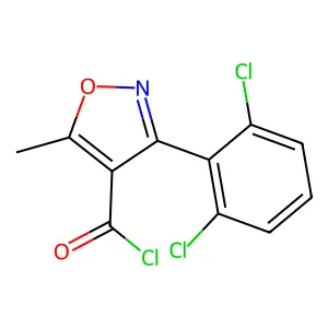 3-(2,6-Dichlorophenyl)-5-methylisoxazole-4-carbonyl chloride structure