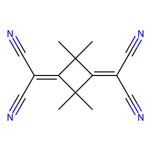 Propanedinitrile, 2,2'-(2,2,4,4-tetramethyl-1,3-cyclobutanediylidene)bis- structure