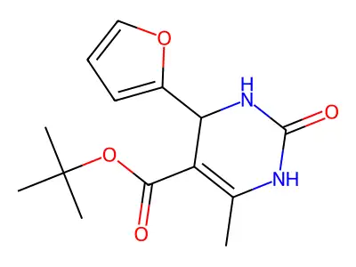 tert-butyl 4-(furan-2-yl)-6-methyl-2-oxo-3,4-dihydro-1H-pyrimidine-5-carboxylate structure