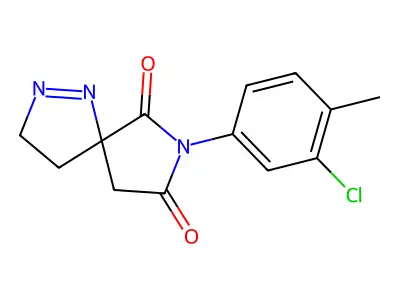 7-(3-Chloro-4-methylphenyl)-1,2,7-triazaspiro[4.4]non-1-ene-6,8-dione structure