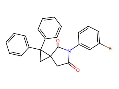 5-(3-Bromophenyl)-1,1-diphenyl-5-azaspiro[2.4]heptane-4,6-dione structure