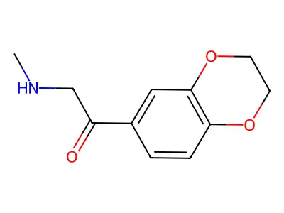1-(2,3-Dihydro-1,4-benzodioxin-6-yl)-2-(methylamino)ethanone structure