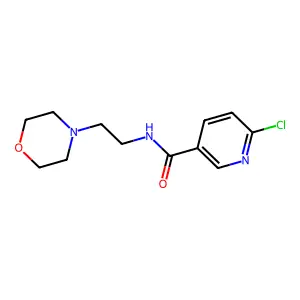 6-氯-N-(2-吗啉基乙基)烟酰胺 structure