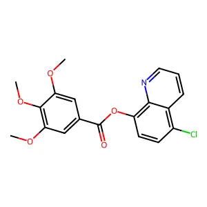 (5-Chloroquinolin-8-yl) 3,4,5-trimethoxybenzoate structure