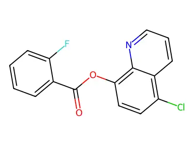 5-Chloroquinolin-8-yl 2-fluorobenzoate structure