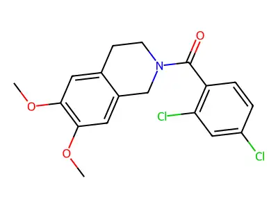 (2,4-Dichlorophenyl)(3,4-dihydro-6,7-dimethoxy-2(1H)-isoquinolinyl)methanone structure