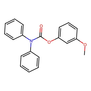 3-methoxyphenyl N,N-diphenylcarbamate structure