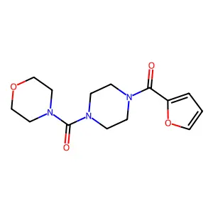 (4-(Furan-2-carbonyl)piperazin-1-yl)(morpholino)methanone structure