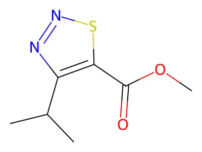 Methyl 4-isopropyl-1,2,3-thiadiazole-5-carboxylate structure