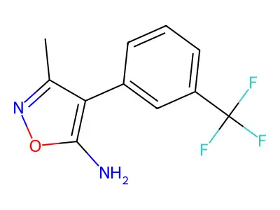 3-Methyl-4-[3-(trifluoromethyl)phenyl]-5-isoxazolamine structure