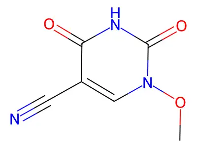 1-Methoxy-2,4-dioxo-1,2,3,4-tetrahydro-5-pyrimidinecarbonitrile structure