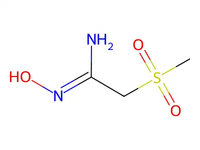 N'-hydroxy-2-(methylsulfonyl)ethanimidamide structure