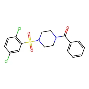 {4-[(2,5-Dichlorophenyl)sulfonyl]piperazino}(phenyl)methanone structure
