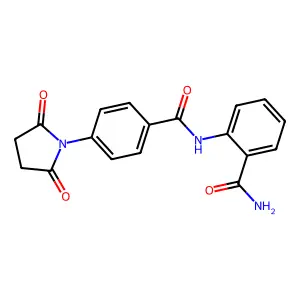 2-{[4-(2,5-Dioxoazolidinyl)phenyl]carbonylamino}benzamide structure