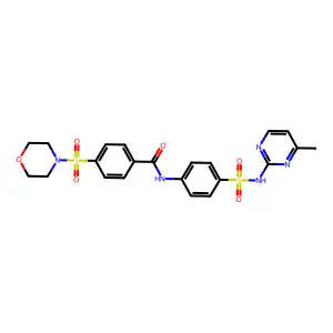 N-{4-[(4-methylpyrimidin-2-yl)sulfamoyl]phenyl}-4-(morpholine-4-sulfonyl)benzamide structure