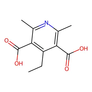 4-Ethyl-2,6-dimethylpyridine-3,5-dicarboxylic acid structure