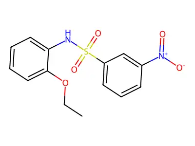 N-(2-ethoxyphenyl)-3-nitrobenzenesulfonamide structure