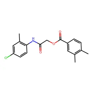 2-((4-Chloro-2-methylphenyl)amino)-2-oxoethyl 3,4-dimethylbenzoate structure