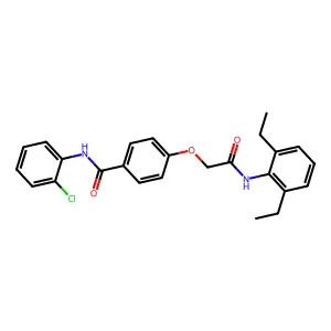 N-(2-Chlorophenyl)-4-[2-[(2,6-diethylphenyl)amino]-2-oxoethoxy]benzamide structure