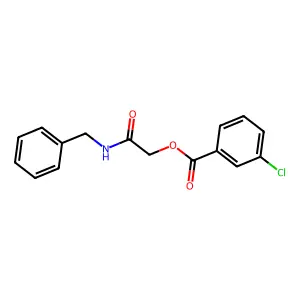 [2-(Benzylamino)-2-oxoethyl] 3-chlorobenzoate structure