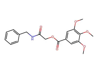 [2-(Benzylamino)-2-oxoethyl] 3,4,5-trimethoxybenzoate structure