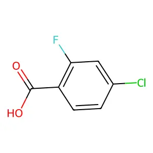4-Chloro-2-fluorobenzoic acid structure