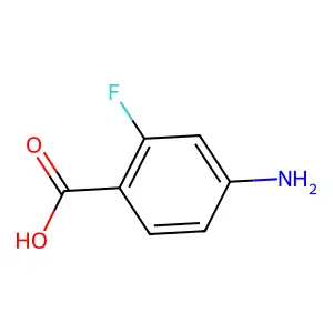 4-Amino-2-fluorobenzoic acid structure