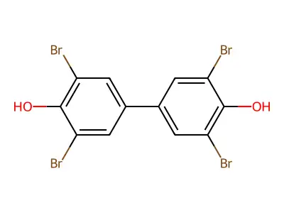 3,3',5,5'-Tetrabromo-[1,1'-biphenyl]-4,4'-diol structure