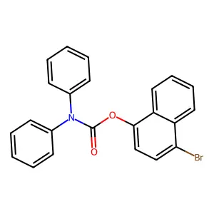 4-Bromonaphthalen-1-yl diphenylcarbamate structure