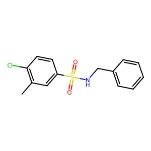 N-benzyl-4-chloro-3-methylbenzenesulfonamide structure