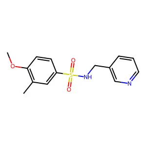 4-Methoxy-3-methyl-N-(3-pyridinylmethyl)benzenesulfonamide structure