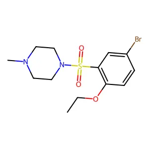 1-(5-Bromo-2-ethoxyphenyl)sulfonyl-4-methylpiperazine structure