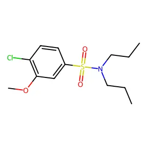 4-chloro-3-methoxy-N,N-dipropylbenzenesulfonamide structure