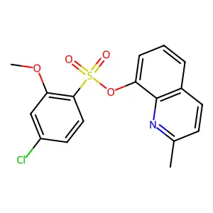 2-Methyl-8-quinolyl 4-chloro-2-methoxybenzenesulfonate structure
