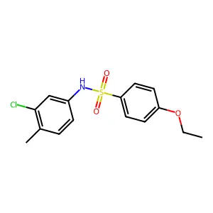 N-(3-chloro-4-methylphenyl)-4-ethoxybenzenesulfonamide structure