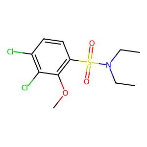 3,4-dichloro-N,N-diethyl-2-methoxybenzenesulfonamide structure