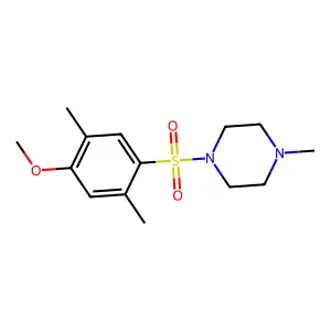 1-[(4-Methoxy-2,5-dimethylphenyl)sulfonyl]-4-methylpiperazine structure