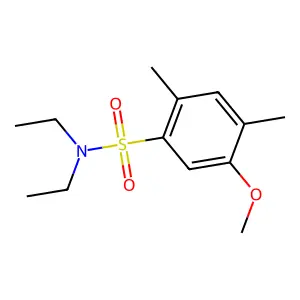 N,N-diethyl-5-methoxy-2,4-dimethylbenzenesulfonamide structure