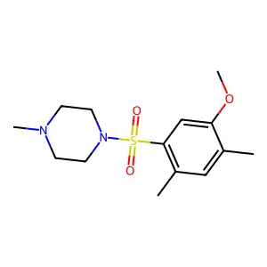 1-(5-Methoxy-2,4-dimethylphenyl)sulfonyl-4-methylpiperazine structure