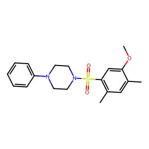 1-(5-Methoxy-2,4-dimethylphenyl)sulfonyl-4-phenylpiperazine structure