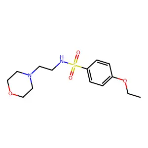 4-ethoxy-N-[2-(4-morpholinyl)ethyl]benzenesulfonamide structure