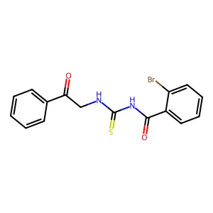 2-bromo-N-(phenacylcarbamothioyl)benzamide structure