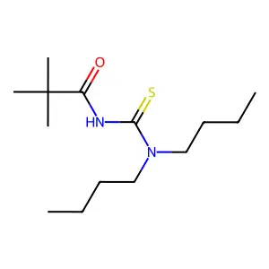 Propanamide, N-[(dibutylamino)thioxomethyl]-2,2-dimethyl- structure