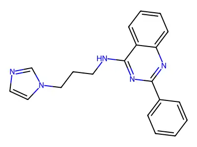 N-(3-imidazol-1-ylpropyl)-2-phenylquinazolin-4-amine structure