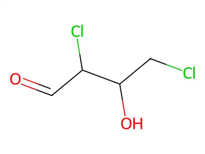 2,4-Dichloro-3-hydroxybutyraldehyde structure