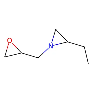 Aziridine, 2-ethyl-1-(oxiranylmethyl)- structure